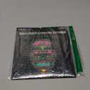 Halloween Day of Dead Face Tattoos, Neon Sugar Skull Tattoo, 6-Sheet Shimmer Designs Glow UV Neon Body Skin Tattoo Stickers for Men Boys Body Art