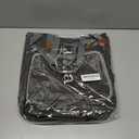 LUXJA Knitting Tote Bag, Yarn Storage Bag for Carrying Projects, Knitting Needles, Crochet Hooks and Other Accessories, Gray (Medium)