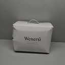 Feather Down Fiber Comforter Oversize King Size,Hotel Style Bedding Comforter,750+ Fill Power,1200TC,100% Organic Cotton Fabric,All Season White Duvet Insert with 8 Corner Tabs