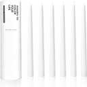 Truly Dripless Classic Taper Candles, Pure White, 10", 6 Pack, Unscented