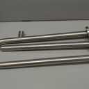 HECASA 24 Inch Handicap Grab Bars Rails 304 Stainless Steel Toilet Handrail Bathroom Safety Bar Wall Mount Floor Support Assist Bar for Disabled Elderly Mounted Bath Grips