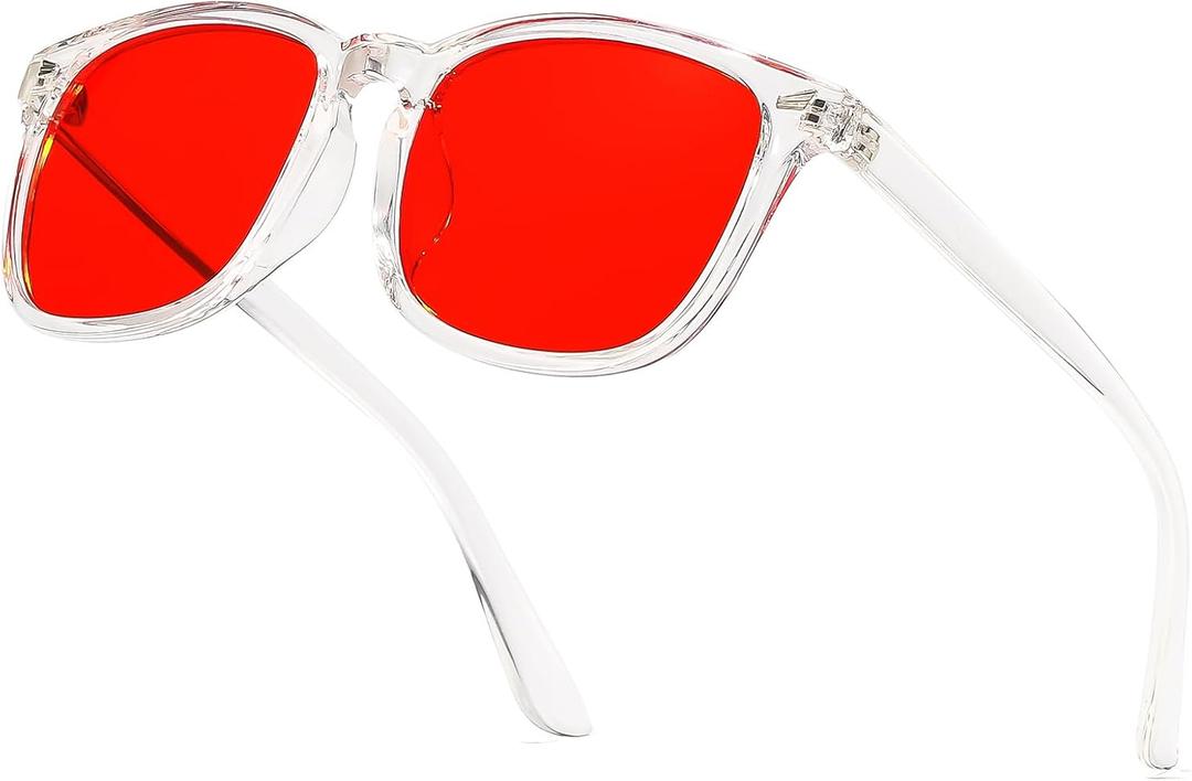 Okany Blue Light Blocking Glasses for Gaming & Sleep – Dual Lens Amber Day & Red Night Glasses, Block 99% Blue Light
