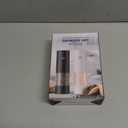 Electric Salt and Pepper Grinder Set, Rechargeable Automatic Pepper Mill Grinder with LED Light Gifts for Women, Adjustable Coarseness shakers, One-Hand Operation for Kitchen Essentials (Rechargeable-Upgrade Black/White 2PC)