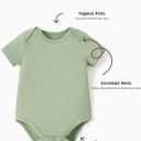 PATPAT Baby Bodysuits Supersoft Bamboo Viscose - Short Sleeve Boys and Girls - Newborn Infant Unisex Clothes Pack (0-3 Months, Mini Me)
