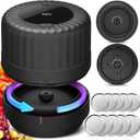 2026 Latest Electric Mason Jar Vacuum Sealer Kit for Mason Jars with Wide and Regular Mouth Canning Jar Lids (Black)