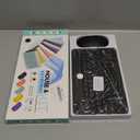 Bluetooth Keyboard and Mouse Combo Rechargeable Portable Wireless Keyboard Mouse Set for Apple iPad iPhone iOS 13 and Above Samsung Tablet Phone Smartphone Android Windows (10 inch Black)