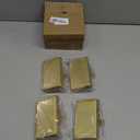 Komotu 4 Pcs Metal Christmas Stocking Holders for Mantle - Weighted Heavy Duty Stocking Hangers Hooks for Fireplace Table Window Xmas Holiday Decor (Gold)