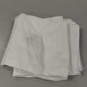 Kingnex 4 Pack Striped Feather Proof Pillow Protectors 16x16 Waterproof Pillow Covers for Square Throw Pillow 16x16 (White)