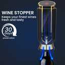 BLUBYEES Luxurious 4-in-1 Electric Wine Aerator, Decanter, Dispenser & Vacuum Saver with LED Display - Wine Pourer Gift for Women and Wine Lovers