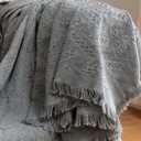 HOMERILLA Sectional Couch Covers 2 Pieces L Shaped Sofa Cover for Sectional Couch L Shape Washable Blanket Furniture Protector for Pets Dogs (Dark Grey, X-Large)