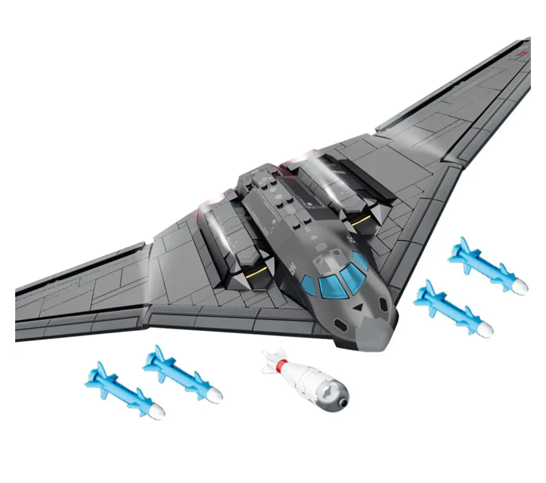 Kimi Angel  B-2 Stealth Bomber Building Toys Airplane Building Blocks Set, Bomber Plane Model Kits Military Brick Toys Ideal Gift for Kids and Adults
