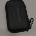 Case Compatible with Samsung T7/ T7 Touch Portable SSD 1TB 2TB 500GB USB 3.2 External Solid State Drive, Travel Carrying Storage Organizer Fits for USB Cables and More Accessories (Full Black)