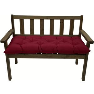 Shapeazy Outdoor/Indoor Waterproof Bench Cushion,Non-Slip Bench Pads with Ties Swing Chair Tatami Cushion,Bench Cushions for Patio Backyard Porch Garden Wicker Furniture (47.2*19.7inch, burgundy)