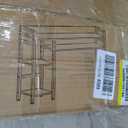 Desk Shelf Storage, 38 inch, 4-Tier Wood Bookshelf Organizer, Computer Desk Hutch - Dark Brown