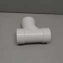 NDS 3P09 PVC S&D Sanitary Tee, 3-Inch, for Hub X Hub Solvent-Weld Connections, for use with 3-Inch Sewer and Drain Pipe, White