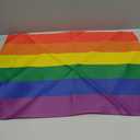 Rainbow Pride Flag 6 Stripes 3x5ft - Staont Flag Vivid Color and UV Fade Resistant - Canvas Header and Brass Grommets (Rainbow Flag 3x5ft (1PACK))