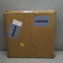 17 Inch Rustic White Serving Tray with Handles - Large Wooden Tray for Ottoman, Breakfast in Bed, Dinner, Coffee Table - Decorative Rectangular Tray for Living Room Bedroom Entryway and Kitchen Decor