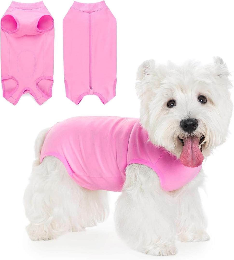 Coppthinktu Dog Surgery Recovery Suit for Dogs After Surgery Female, Dog Onesie Neuter Puppy Spay Shirts, Post-Op Bodysuit Pajamas Anti Licking Abdominal Wounds Cone Alternative