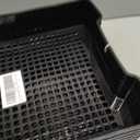 Anbers Black Plastic Storage Baskets, Stackable Office Organizer Trays, 6 Packs