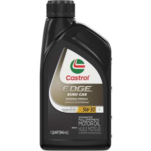 Castrol EDGE Euro 5W-30 K Advanced Full Synthetic Motor Oil, 1 Quart, Pack of 4