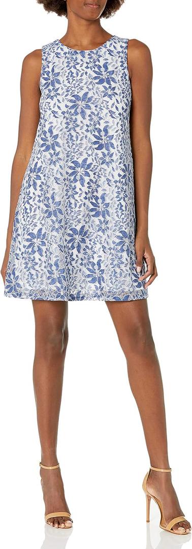 Jessica Howard Women's Sleeveless Lace Trap Dress (18W)