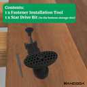 Hidden Fastener Installation Tool, Fits for Trex Hidden Fasteners for Composite Decking Boards, Efficient Home Improvement Decking Tool for Install Hidden Fasteners with Star Drive Bit