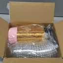 Cupcake Liners with Lids 50 Pack,LNYZQUS 5oz Large Foil Cupcake Cups Muffin Tins,Disposable Baking Cups Muffin Liners Wrappers Holders for Wedding Valentine-Pink in gold