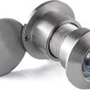 Earl Diamond - Solid Brass Door Viewer Peephole, 220-degree Door Viewer with Heavy Duty Rotating Privacy Cover for 1-21/32" to 2-1/8" Doors for Home Office Hotel, Satin Nickel Finish