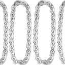 Passed colorfast test,Large Plastic Chain Necklace, 2 Pack / 4 Pack Optional,Hip-hop Rapper Big Chunky Fake Necklace , Super long Detachable, Non-fading Party Clothing Plastic Jewelry Necklace Decoration, Women and Men.