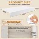 Wire Shelf Covers, 30x20x3 in PVC Wire Rack Covers for Pantry | 0.31" Thick Waterproof PVC Shelf Liners for Wire Shelving in Kitchen, Pantry, Closet & Laundry Room, Easy to Clean