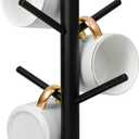 MyLifeUNIT Mug Holder Tree, Coffee Cup Holder with 6 Hooks (Black)