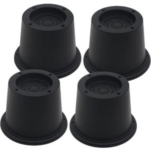 4 Pack Furniture Risers Black Bed Risers 2 inch, Bed Lifts Risers for Sofa, Couch, Desk, Heavy Duty Bed Frame Risers Table Leg Extenders Supports Up to 1,300 Lbs