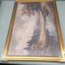 Vintage Gold Framed Wall Art Fall Forest Lake Landscape Painting Wall Decor, Size: 10"L x 8"W