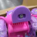 Kids Roller Skates for Beginners - ZOOBLISS Toddler Roller Skates for Girls Ages 3-7 with Light-Up Wheels & 4 Adjustable Sizes, Tri-Wheel Training Skates for Kids (Butterfly Pink), XS (25-28)