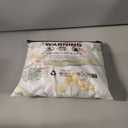 GORGLITTER Women's Floral Mini Wedding Guest Dresses Spaghetti Strap Boho Cami Short Summer Vacation Sundress (White, M)