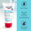 Eucerin Advanced Repair Hand Cream, Fragrance Free Hand Lotion for Dry Skin, 2.7 Oz Tube, Pack of 2