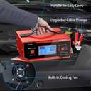 AUTOUTLET Upgraded 8 Volt Battery Charger for Golf Cart Automotive Battery Charger and Maintainer 0-14A with Cable Clamps for 6/8/12/14/16/24V Lead-Acid Batteries