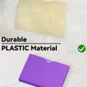 ANSOOK Reinforced Plastic File Jackets,Heavy Duty 1" Expansion Pocket File Folder,12 Pack Manila File Pockets,Letter Size Filing Cabinet Folder,Straight Cut Tab,Colored Job Folder for Office School