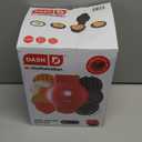 DASH Multimaker with 7 Removable Plates: Waffle Iron & Griddle + 3 Themed Plates - Santa Pumpkin Snowman - Mini Waffle for Halloween and Christmas Holidays - for Kids and Families (Red)