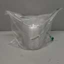 zappy 100 Disposable Plastic Dessert Plates Premium Quality Plastic Plates, 6" Hard Disposable Plastic Plates, Clear Appetizer Dinner Party Plates Great Dessert Appetizer Wedding Plates Party Plates