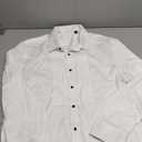 Designed in Italy Men's Tuxedo Shirt Formal Dress Shirt Pleated Long Sleeve Button Down Shirts for Prom Party Wedding L