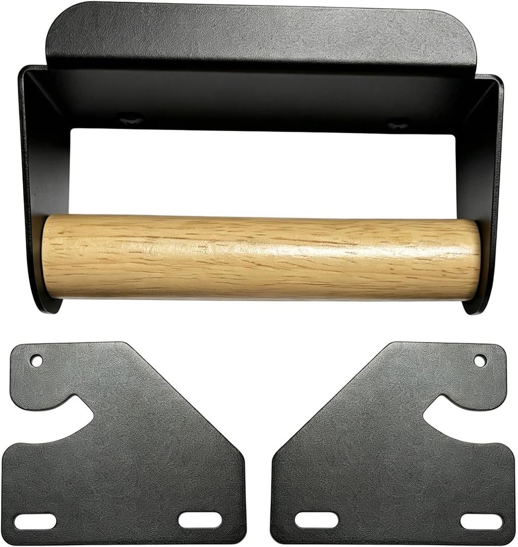 Handle and Hinge Kit for Blackstone 28-inch, 36-inch, 44-inch Griddles - Converts Hard Cover into Hinged Lid/Hood - No Drilling Powder Coated Steel Convert kit (Black)