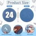 Ireer 62 Pcs Classroom Carpet Marker Spots with Number 1-36 Alphabet A-Z