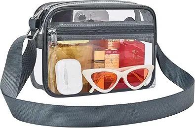 MAY TREE Clear Bag for Stadium Events, Small Clear Purse Suitable for Concert Outfits, Sports, Work and Festivals