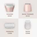 Philips Lady Shaver Series 6000 - Cordless, Wet & Dry Electric Shaver, 3-Blade Shaving System, for Legs, Body & Bikini, 80 Mins. Runtime, Model BRL137/00