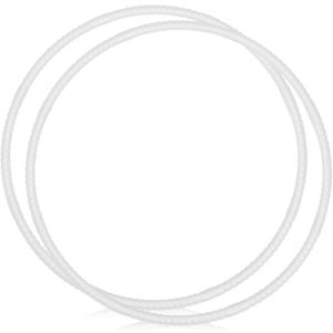 WinnerWhy 2 Pcs Toy Hoop Exercise Hoop Detachable Adjustable Plastic Toy Ring Playground Equipment for School Colored Circles Exercise Ring for Teens Dog Agility Equipment(White,23 Inch)