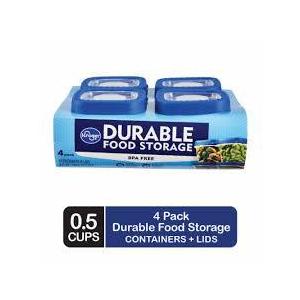 Kroger® BPA-Free Durable Plastic Food Storage Container With Lid