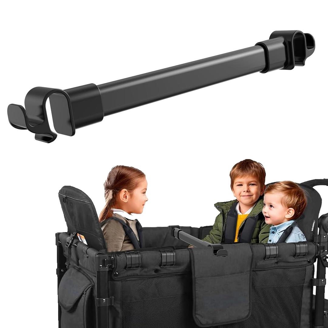 Forward-Facing Bus-Style Seating Upgrade Stroller Wagon Support Bar Compatible with Wonderfold W4 Elite/Luxe (4 Seater), Wonderfold Wagon W4 Accessories for Kids, Removable & Easy to Install.