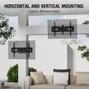 ZeboZap 37"–85" TVs | Outdoor Tilt TV Mount Fits Pillars & Poles, Weatherproof No Drill Gazebo & Pergola TV Mount, VESA 600x400, Holds 120 lbs