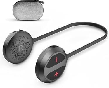 Bluetooth 5.3 Ski Helmet Headphones, 20H Working Time, IPX6 Waterproof, Builtin Mic, HD Speaker Chip, IceResistant Down to 4℉ for Skiing, Snowboarding, Mountain Biking, Climbing - Black